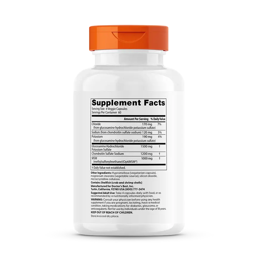 Doctor’s Best Glucosamine Chondroitin MSM with OptiMSM